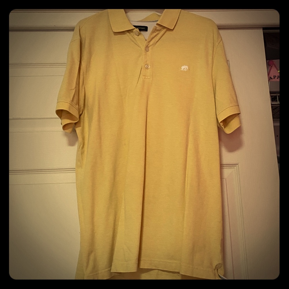 Yellow banana republic polo